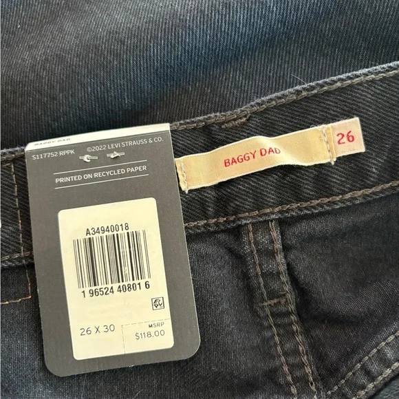NWT Levi’s Baggy Dad Womens Jeans - Picture 8 of 15